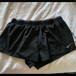 Black nike running shorts